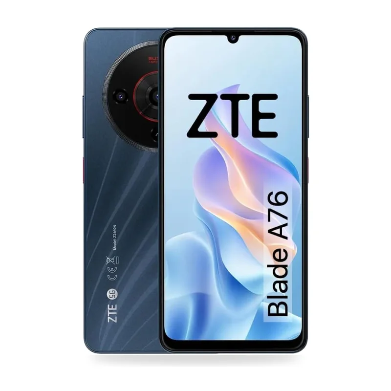 Smartphone ZTE Blade A76 6GB/ 128GB/ 6.75"/ 5G/ Negro