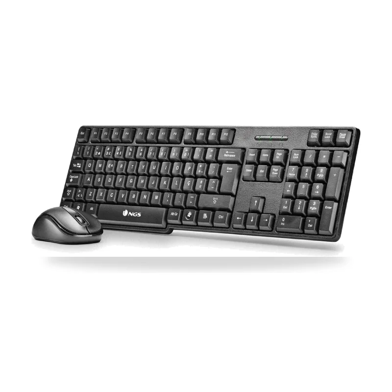 Teclado y Ratón Inalámbricos NGS Euphoria KIT/ Portugués