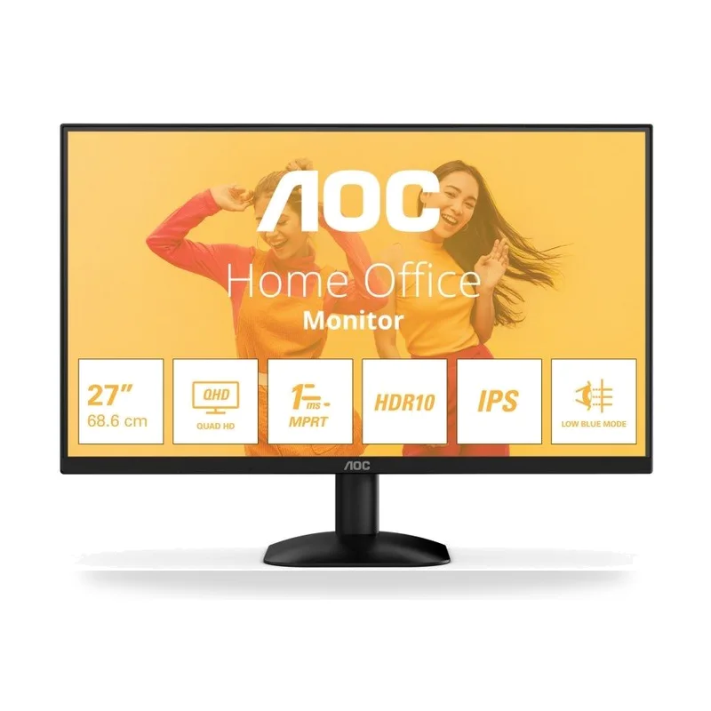 Monitor Profesional AOC 27"/ QHD/ Negro