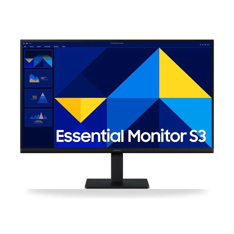 Monitor Profesional Samsung Essential Monitor S3/ 27"/ Full HD/ Negro