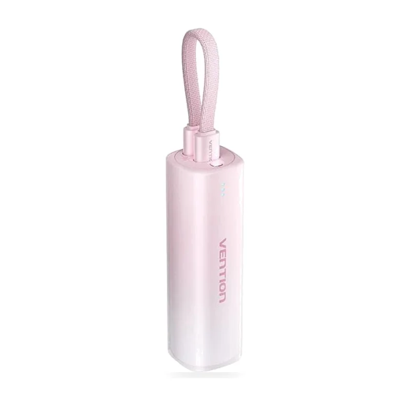 Powerbank 5000mAh Vention FHWR0/ 20W/ Rosa
