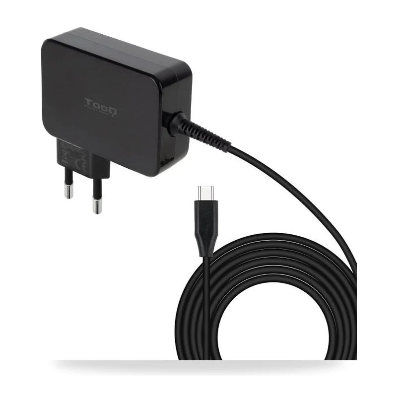 Cargador de Portátil GaN TooQ/ 1xUSB Tipo-C/ 90W/ Automático/ Voltaje 5-20V