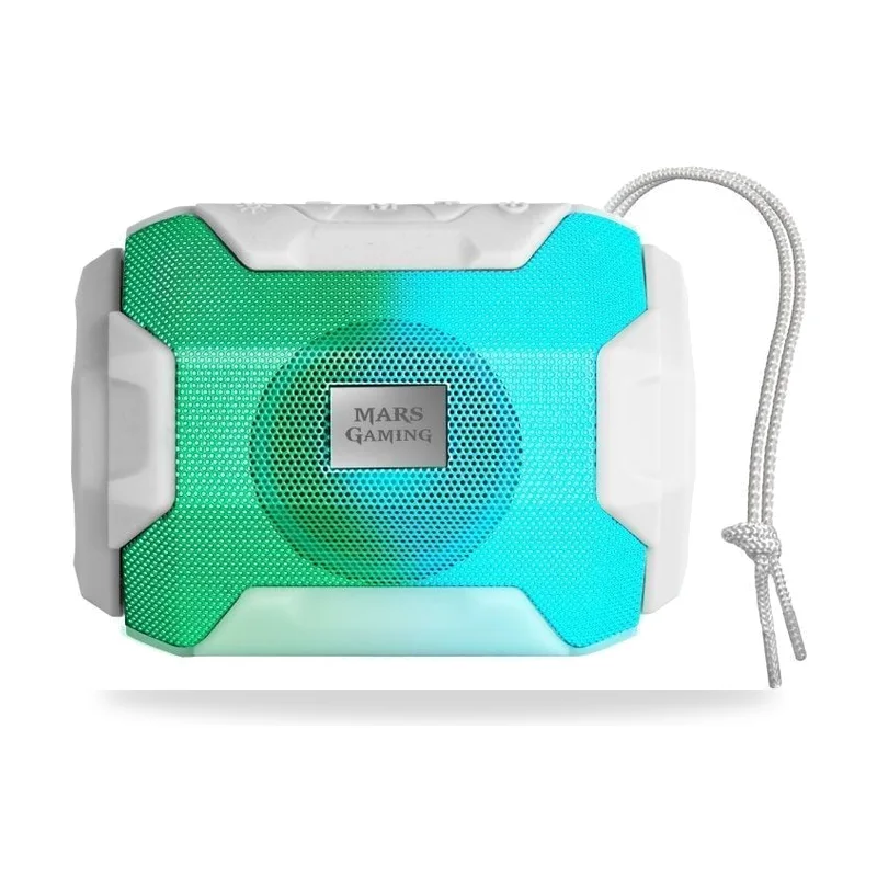 Altavoz con Bluetooth Mars Gaming MSBAXW/ 10W/ 1.0/ Blanco