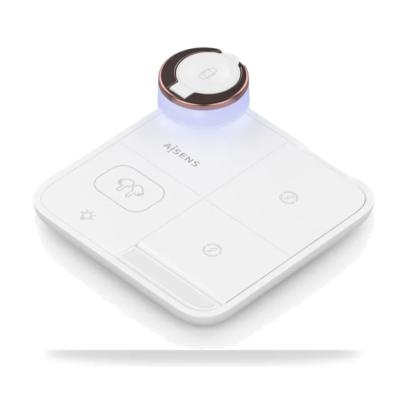 Base de carga Inalámbrica Aisens/ 15W/ Blanco