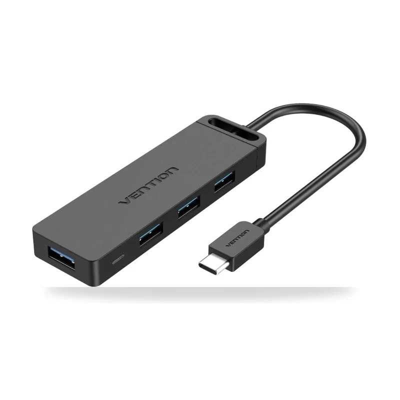 Hub USB Tipo-C Vention TGKBB/ 4xUSB/ 1xMicroUSB PD